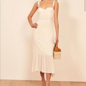 NWT Reformation Nikita Dress Ivory Size 0